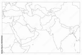 Image result for Blank Map of Middle Asia