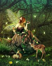 Image result for Fairy Forest Acrylic Painting