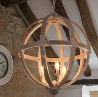 Image result for Oak Chandelier