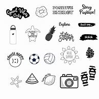 Image result for Black and White Stickers to Print