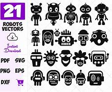 Image result for Robot SVG Cute