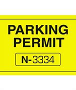 Image result for Parking Permit Required