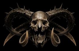 Image result for demon skull wallpaper red