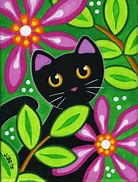 Image result for Whimsical Cat Paintings