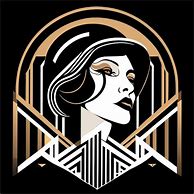 Image result for Art Deco Woman Ai Generated