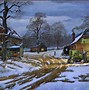 Image result for Winter Farm Sunset