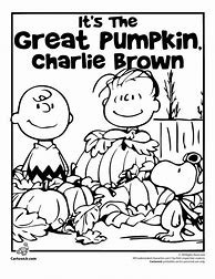 Image result for Great Pumpkin Charlie Brown Coloring Pages