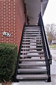 Image result for Exterior Apartment Stairs