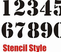 Image result for Old English Number Stencils