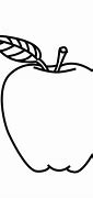 Image result for Outline Caetoon Apple