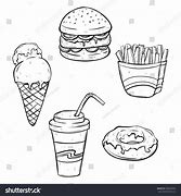 Image result for Junk-Food Drawing