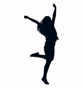 Image result for Happy Woman Jumping Silhouette