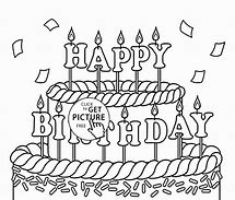 Image result for Happy Birthday Coloring Pages Printable