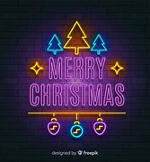 Image result for Neon Window Christmas Sign