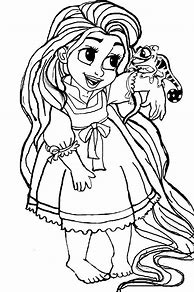 Image result for Rapunzel Black and White Coloring Pages