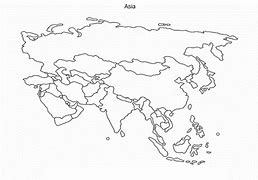 Image result for Blank Map of Middle Asia