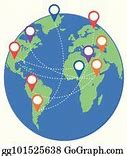 Image result for World Map with Pins around the Map