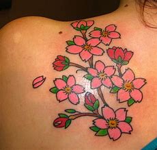 Image result for Watercolor Japanese Cherry Blossom Tattoos