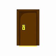 Image result for Cartoon of a Person Answering the Door