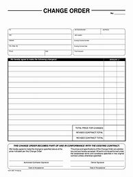 Image result for Bank Change Order Sheet