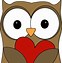 Image result for Valentine Owl Clip Art