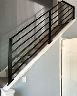 Image result for Black Aluminum Stair Railing