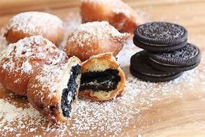 Image result for Deep Fried Funnel Cake with Oreo