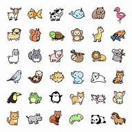 Image result for Animal Coloring Stickers