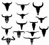 Image result for Bull Skull Vector