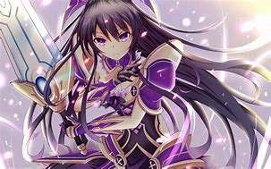 Image result for Anime Girl with Purple Hair and Green Eyes