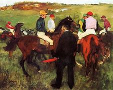 Image result for Edgar Degas Racehorses at Longchamp