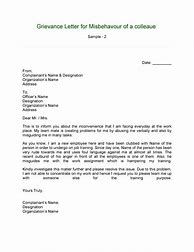 Image result for Example of a Grievance Letter