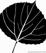 Image result for Aspen Leaf Silhouette