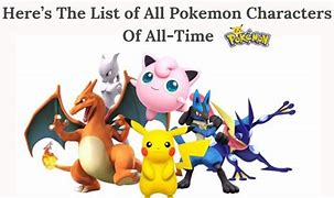 Image result for Most Popular Pokemon Characters Girls