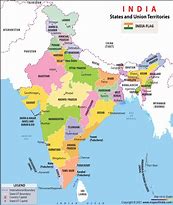 Image result for States of India On Map