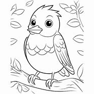 Image result for Bird in a Branch Vector Black