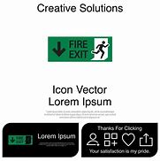 Image result for emergency exit icon vector