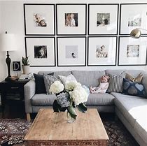 Image result for Long Living Room Wall Decorating Ideas