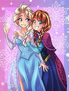 Image result for Anime Anna and Elsa From Frozen