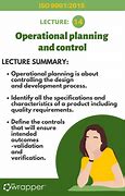 Image result for Operational Planning and Control