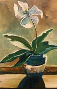 Image result for Orchid Acrylic Painting On Canvas