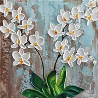 Image result for Orchid Acrylic Painting On Canvas