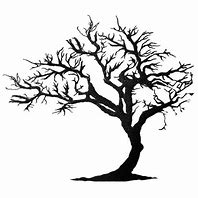 Image result for Curved Tree Silhouette