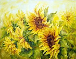 Image result for Sunflower Painting Background