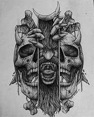 Image result for Sketches of Skull Tattoos