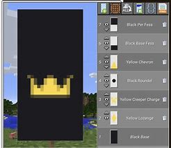 Image result for How to Make a Crown Banner Minecraft