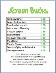 Image result for Printable Screen Bucks