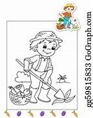 Image result for Kids Farmer Coloring Pages