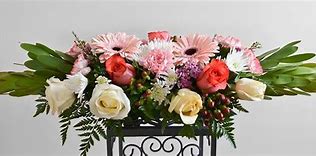 Image result for Horizontal Table Flower Arrangement