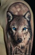 Image result for Blue Eyed Wolf Tattoo